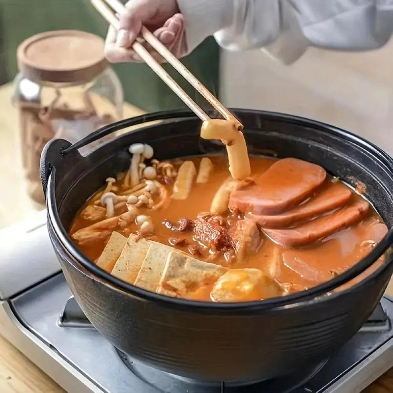 Cast Iron Dutch Oven with Lid - Non-Stick, Thick-Walled, Perfect for Camping, Outdoor Cooking, and Japanese Hot Pot (Nabe) - Ideal for Thanksgiving, Christmas, Halloween, Valentine'S Day, Easter, Camping Gear|Sturdy Handle|Du by House Of Avana