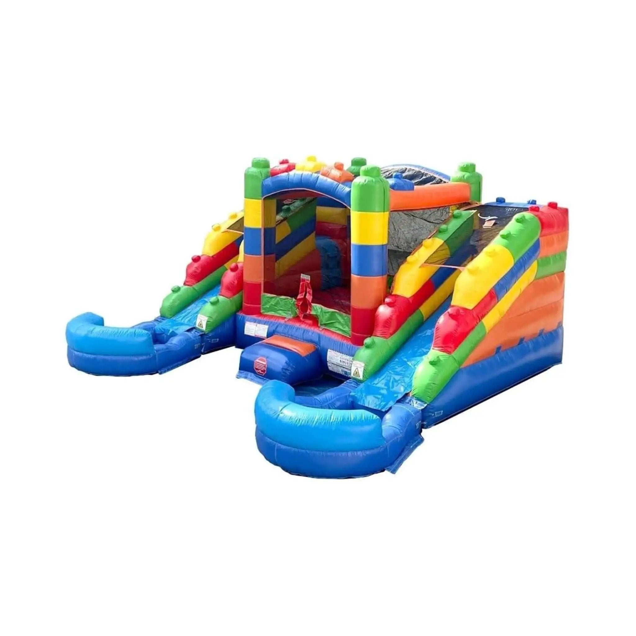 16FT Castle Bounce House With Dual Slides, Blower And Pool Combo (SAK56319) by SAKSBY WHOLESALE