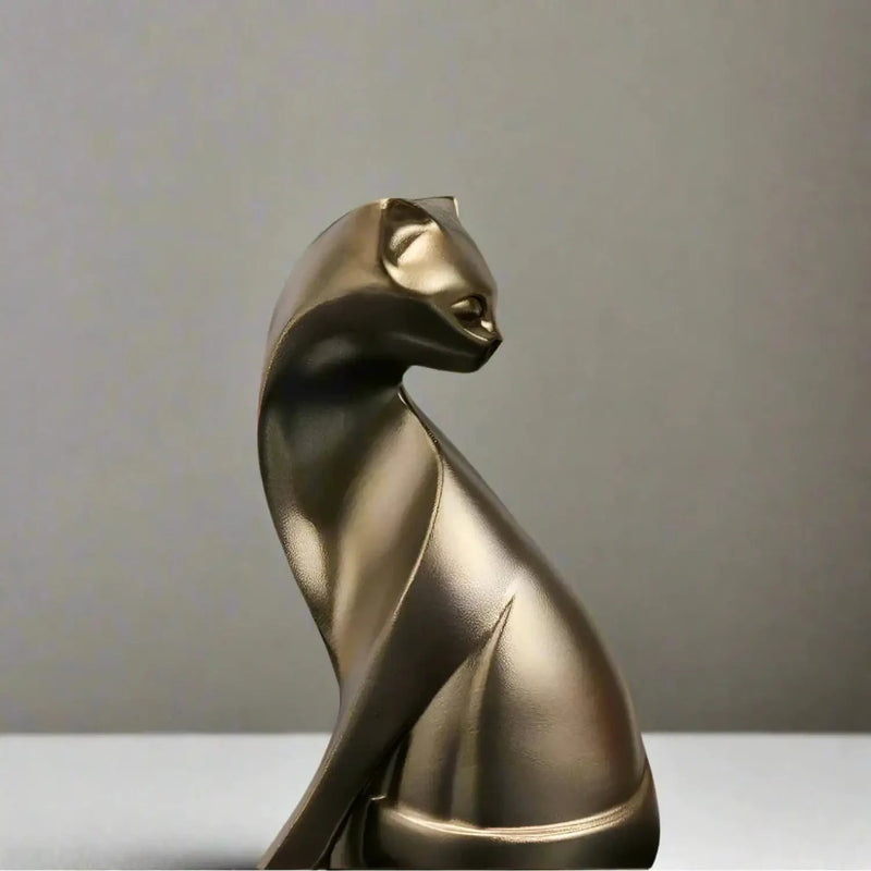 Cat Figurine - Decorative Bronze by House Of Avana