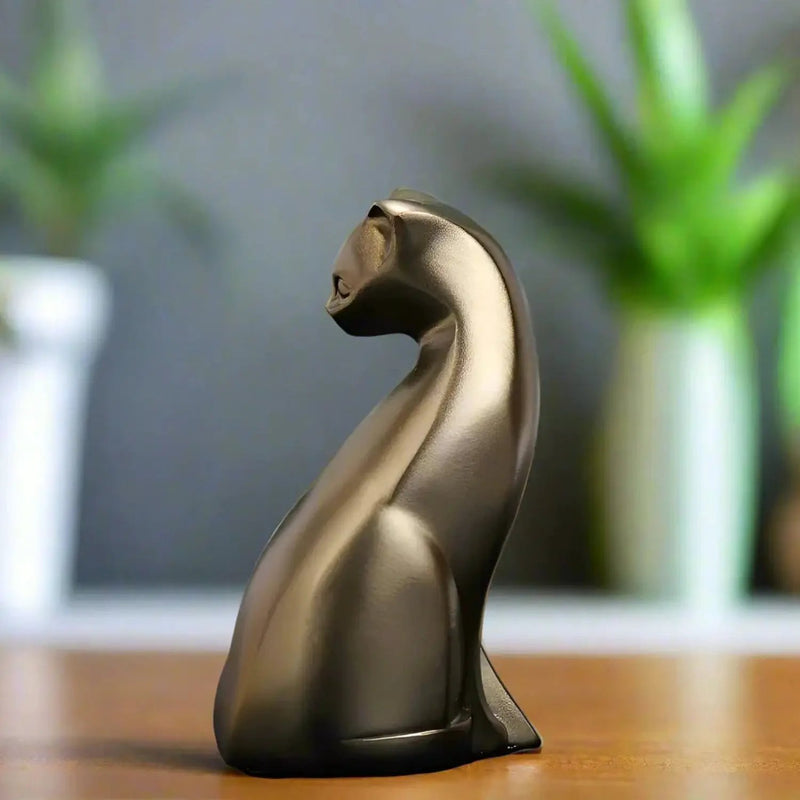 Cat Figurine - Decorative Bronze by House Of Avana