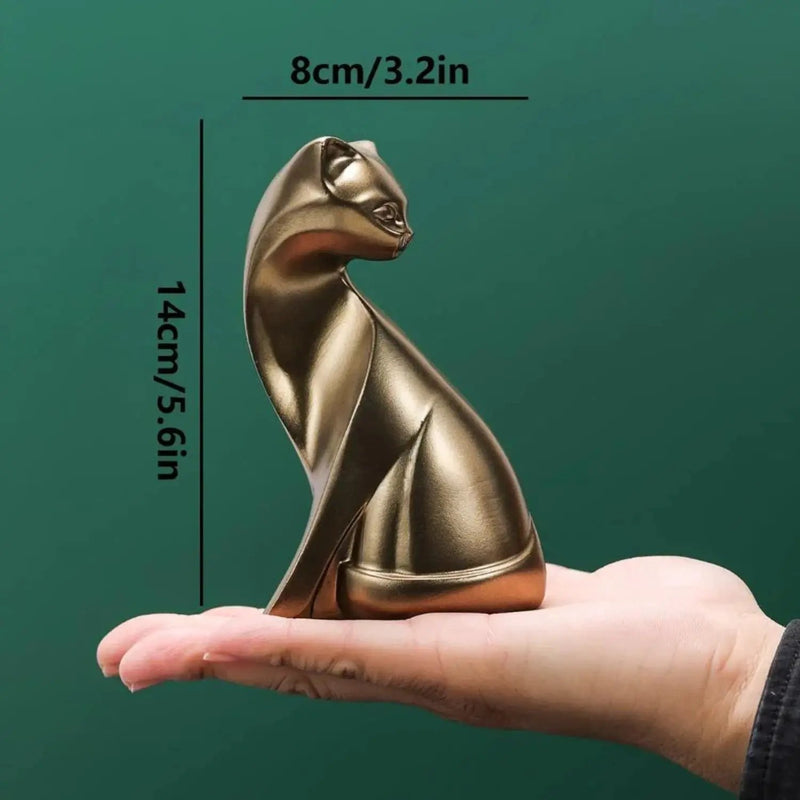 Cat Figurine - Decorative Bronze by House Of Avana