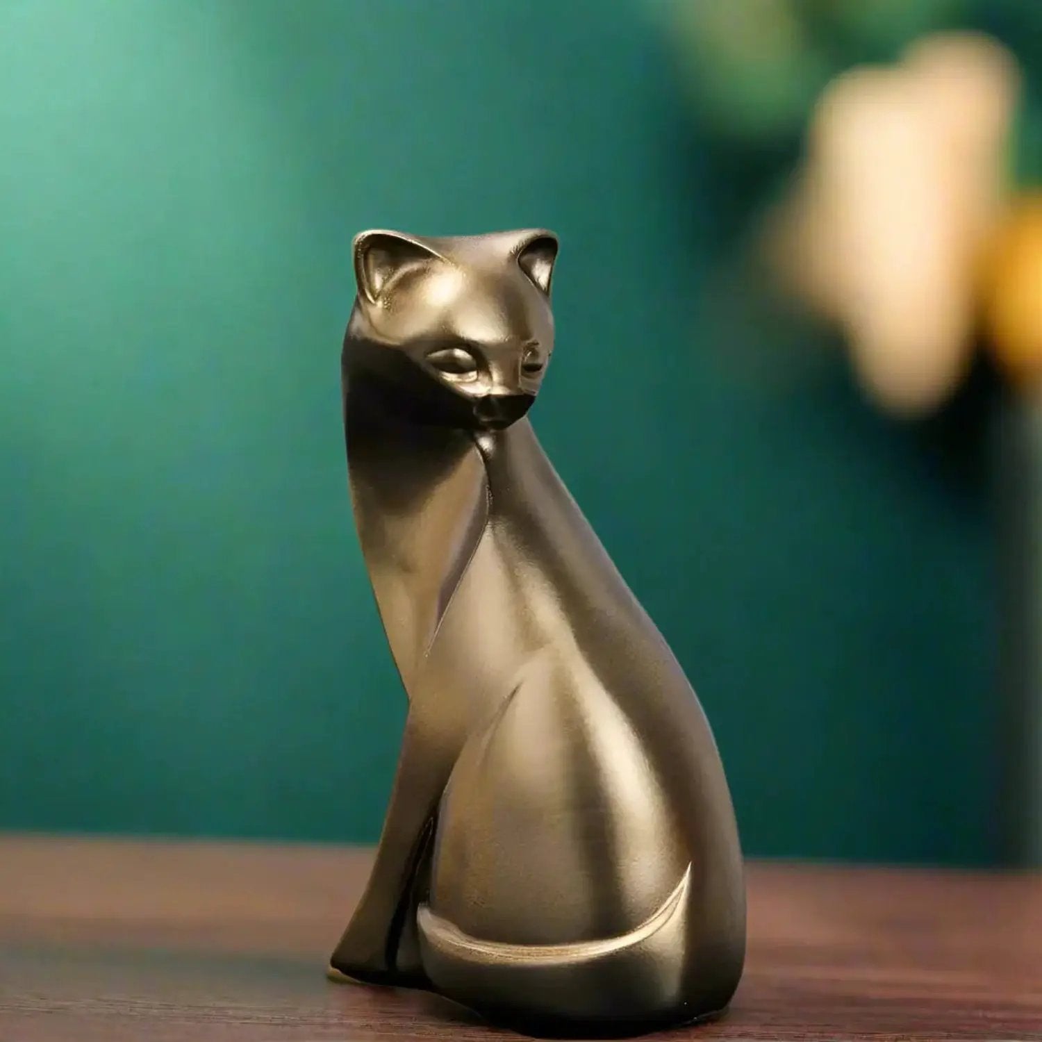 Cat Figurine - Decorative Bronze by House Of Avana