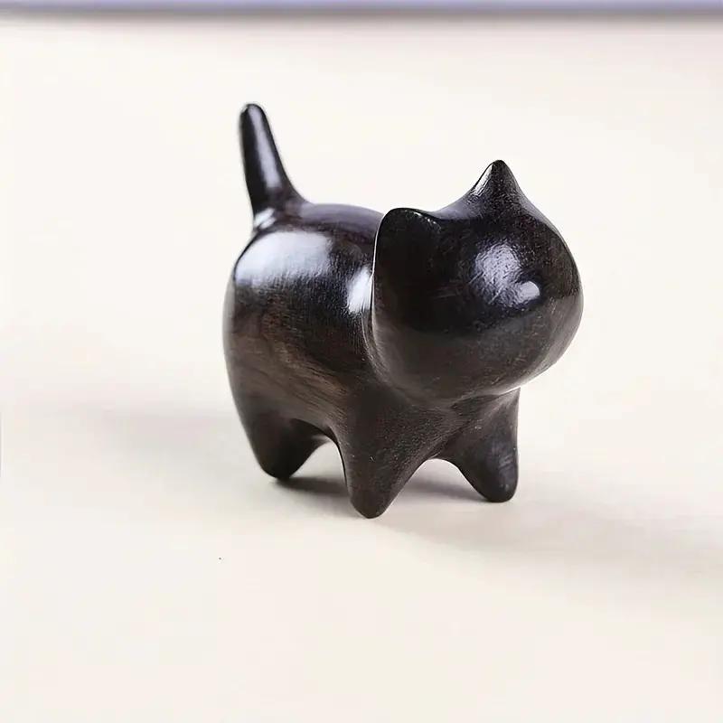 Cat Pen Holder - Solid Wood Desk Organizer by House Of Avana