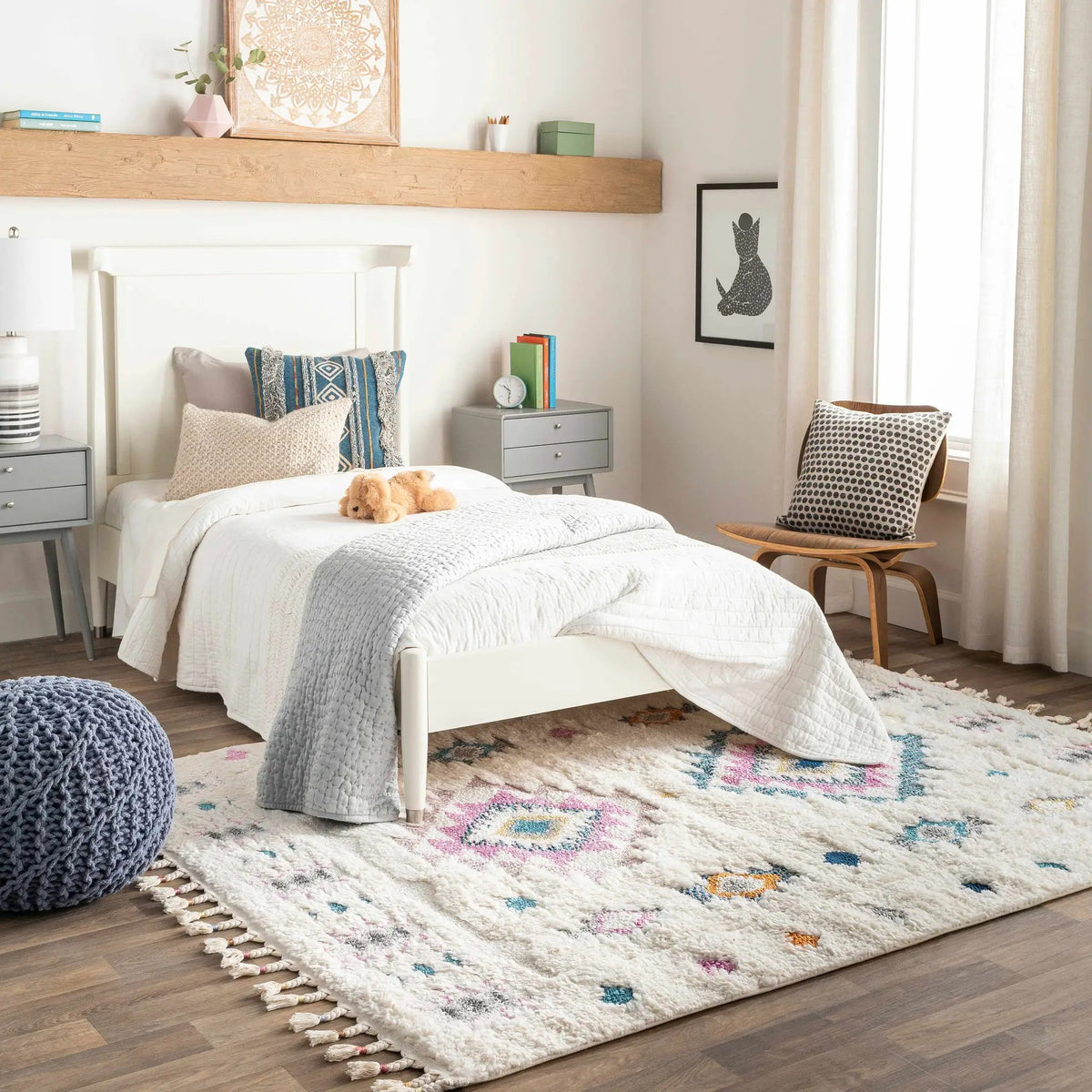 Catungan Area Rug, installed in a room