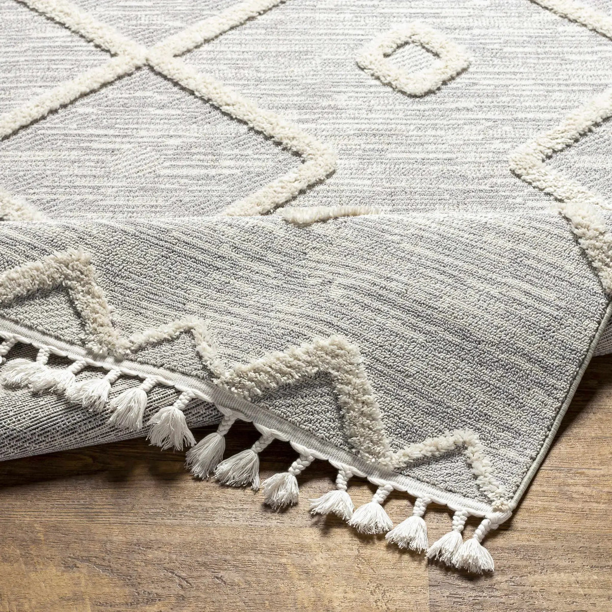 Cauldwell High/Low Pile Rug with Tassels - Clearance, photo 11 of 12