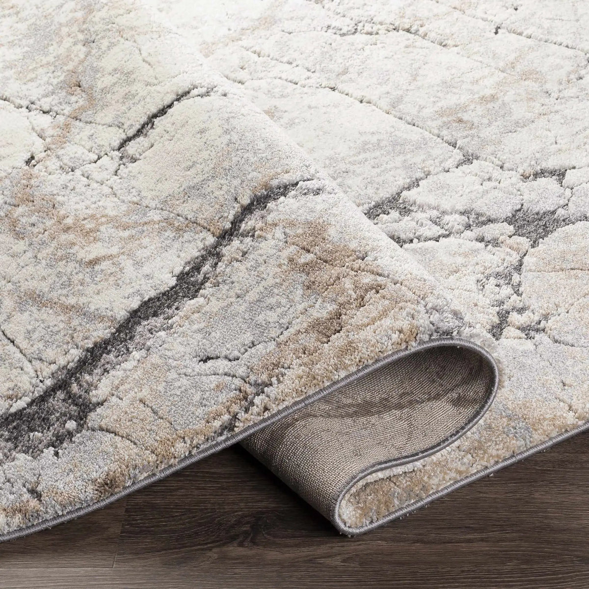 Cavetown Gray Marble Thick Rug, photo 7 of 10