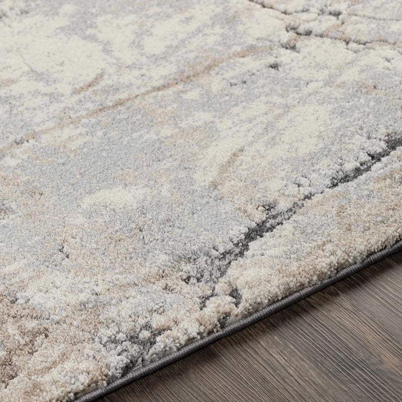 Cavetown Gray Marble Thick Rug by Boutique Rugs
