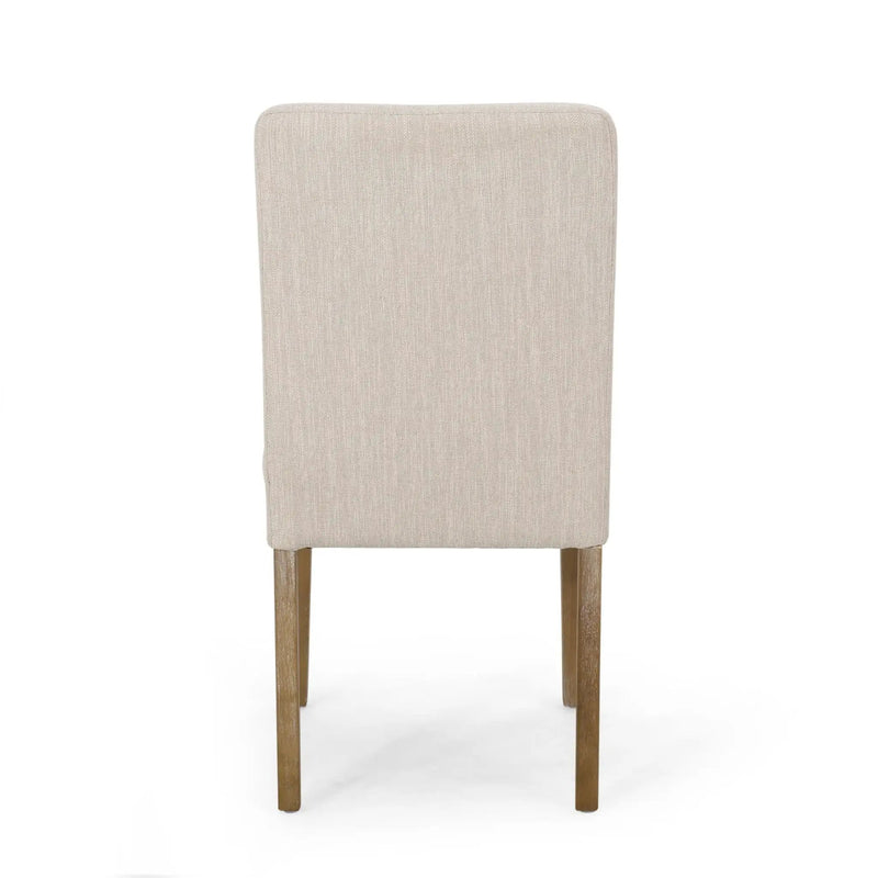 Contemporary Dining Chair with Upholstered Seating and Tapered Legs by HouseOfZazla