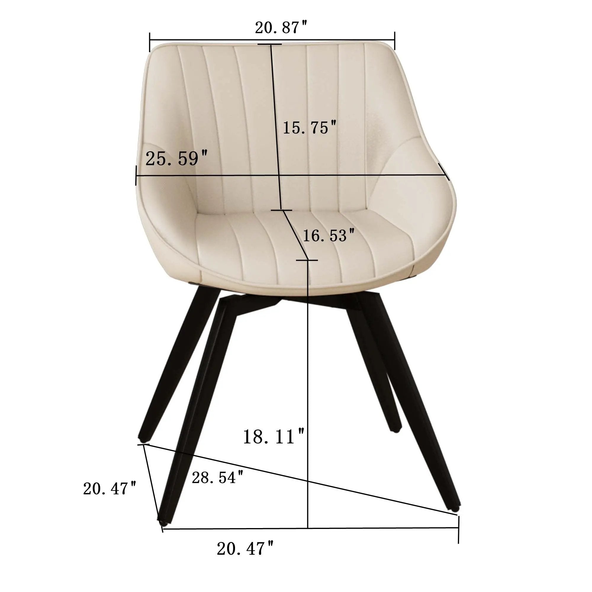 Modern Medieval Kitchen Dining Chair With 360 ° Rotation by Unique Piece Furniture
