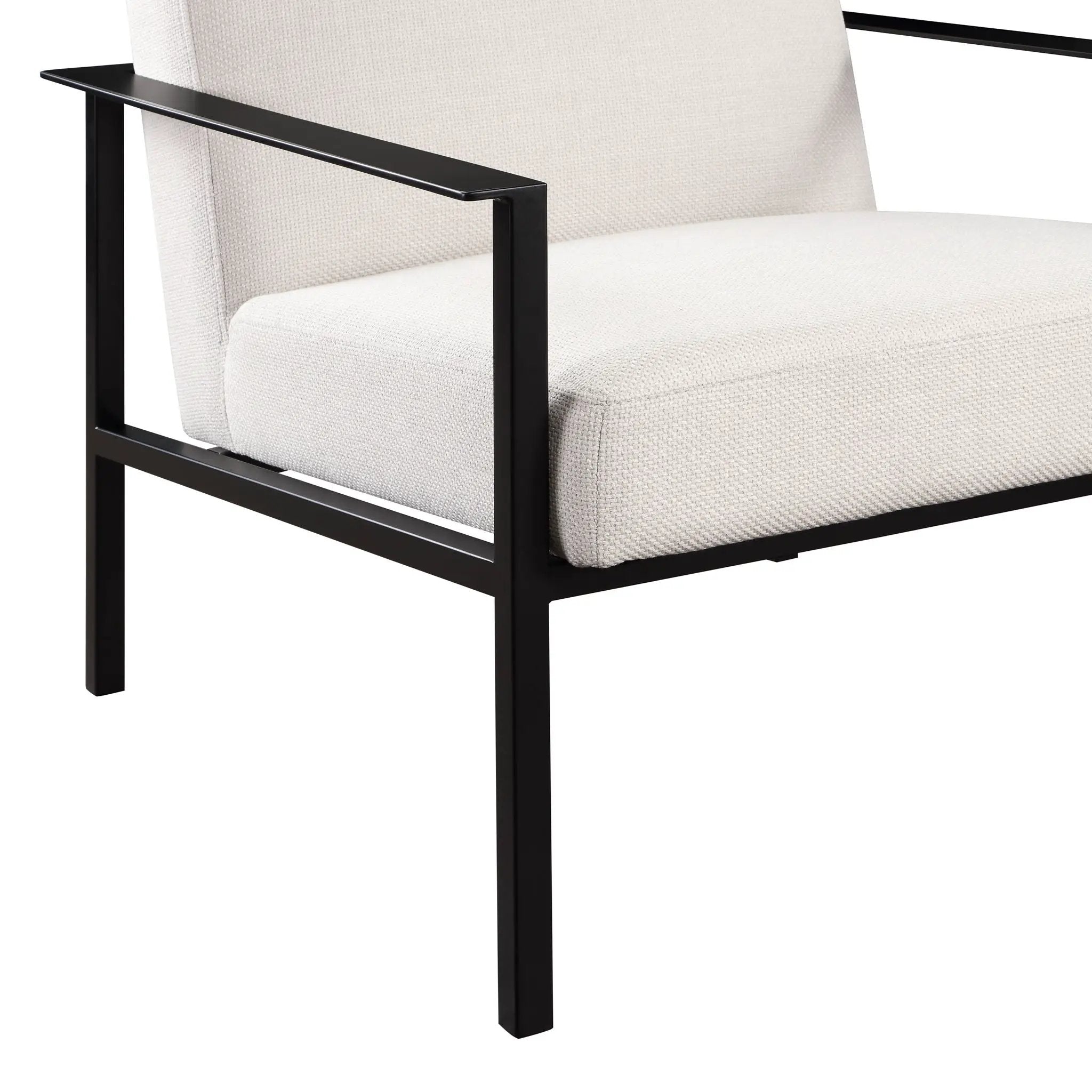 Millie - Stationary Accent Chair - Off White by HouseOfZazla