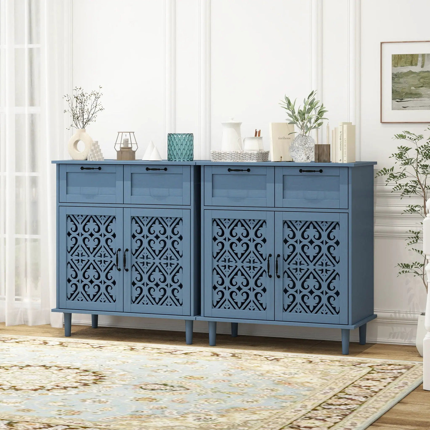 2 Door 2 Drawer Elegant Cabinet by Unique Piece Furniture
