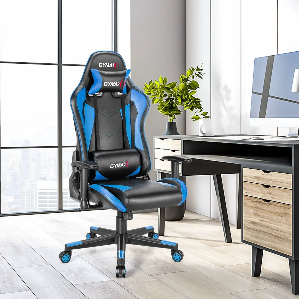 Gaming Chair Adjustable Swivel Racing Style Computer Office Chair, photo 14 of 24