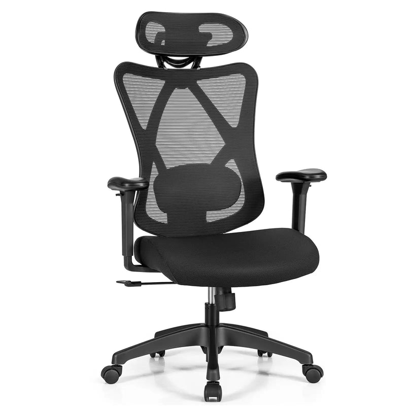 High Back Mesh Executive Chair with Adjustable Lumbar Support by DirectDeals