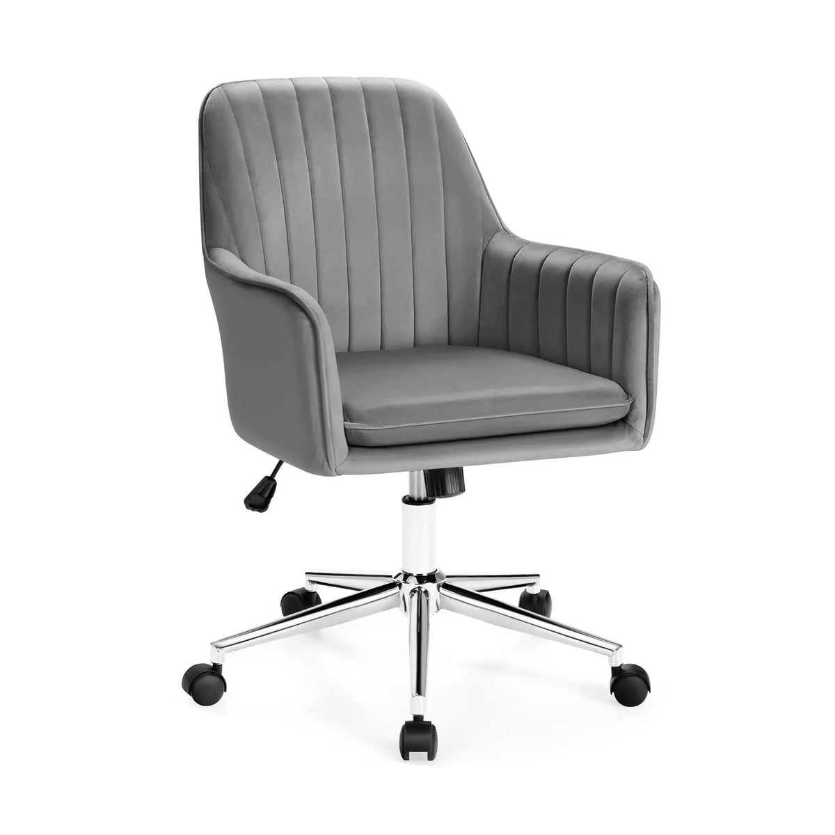 Velvet Accent Office Armchair with Adjustable Swivel and Removable Cushion, photo 15 of 24