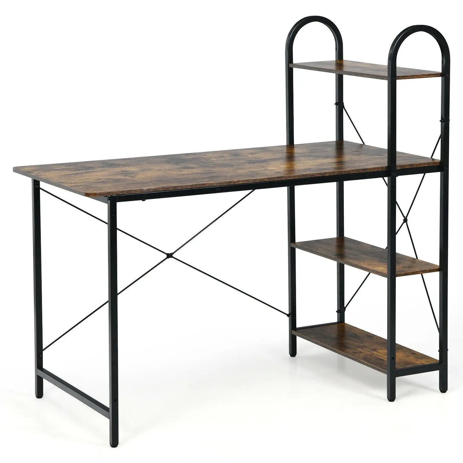 48-Inch Reversible Computer Desk with Storage Shelf by DirectDeals