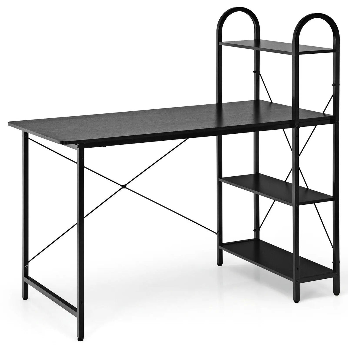 48-Inch Reversible Computer Desk with Storage Shelf, photo 6 of 16