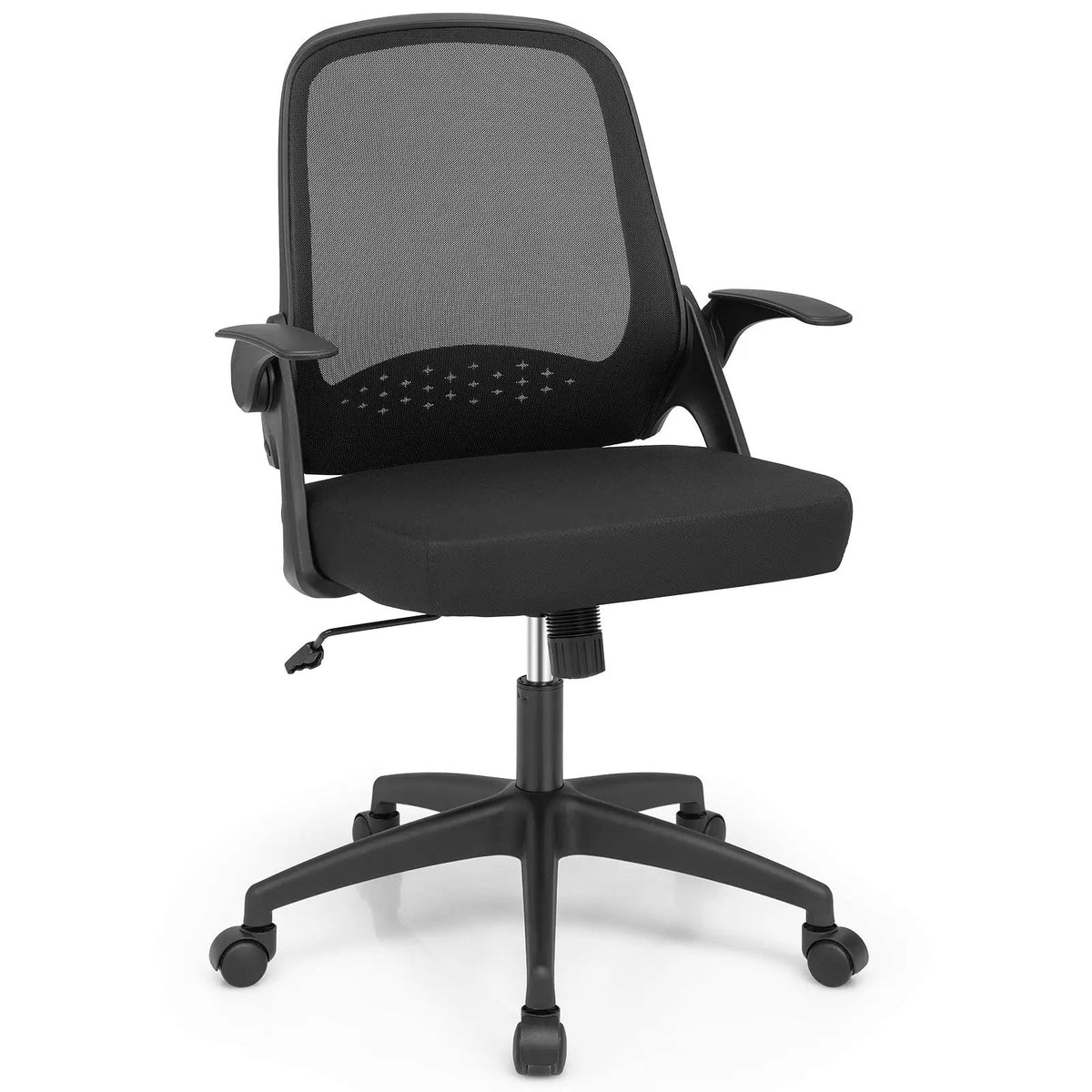 Adjustable Mesh Office Chair Rolling Computer Desk Chair with Flip-up Armrest, photo 3 of 9
