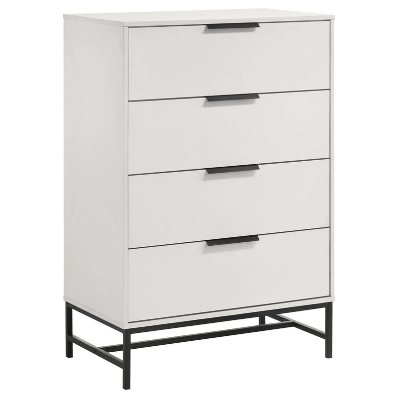 Sonora 4-drawer Bedroom Chest White by Unique Piece Furniture