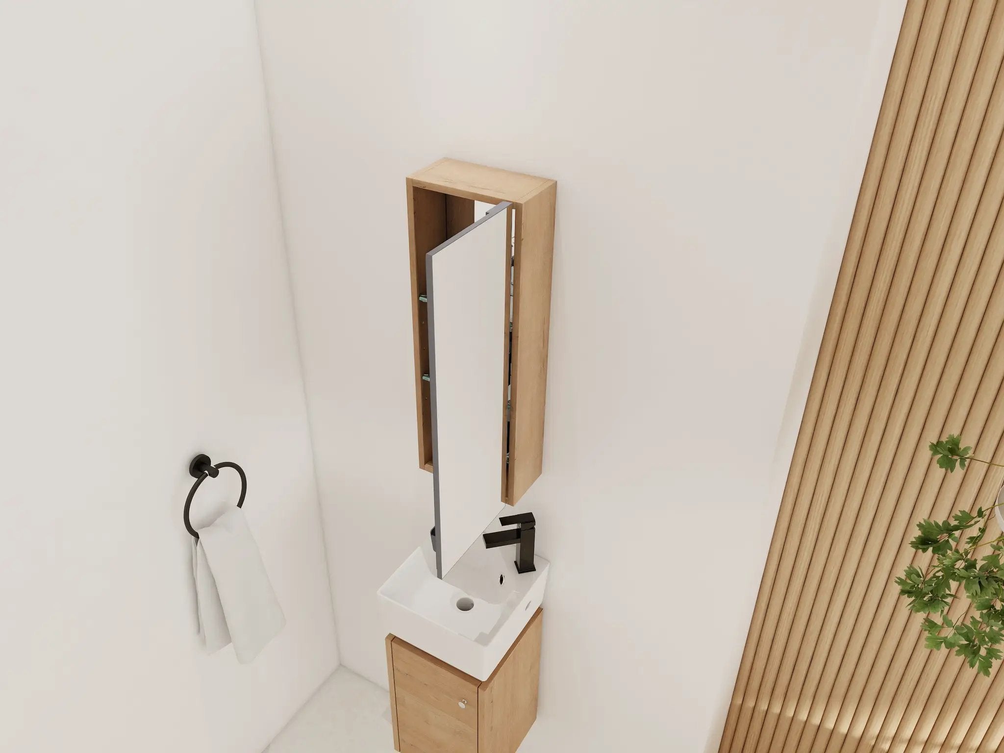 10'' Bathroom Mirror Cabinet with Storage by HouseOfZazla