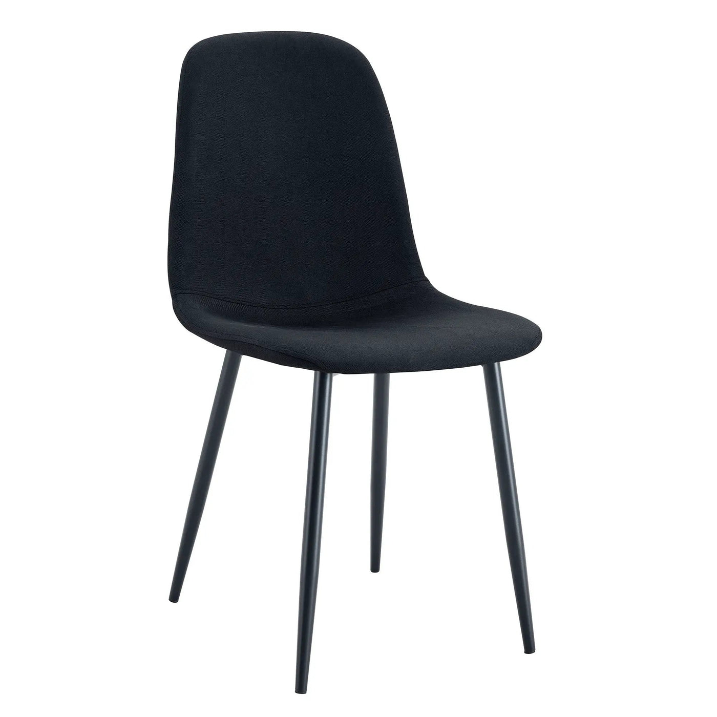 Modern Medieval Style Cushioned Side Chairs Set With Metal Legs For Kitchens by HouseOfZazla