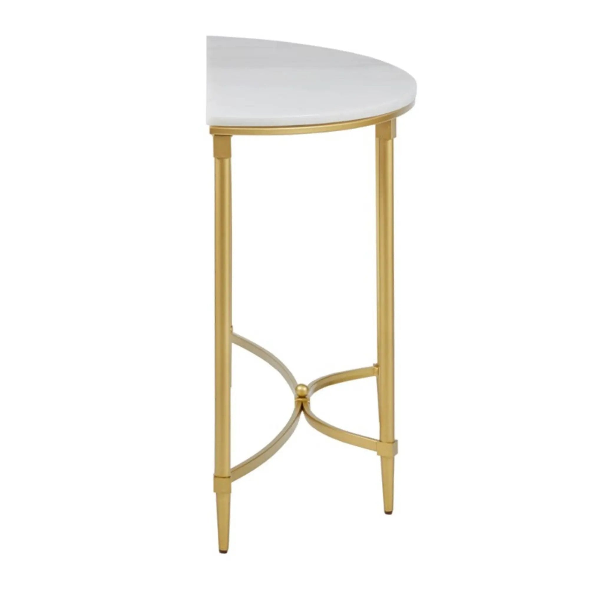 Bordeaux - Console Table - White / Gold by Unique Piece Furniture
