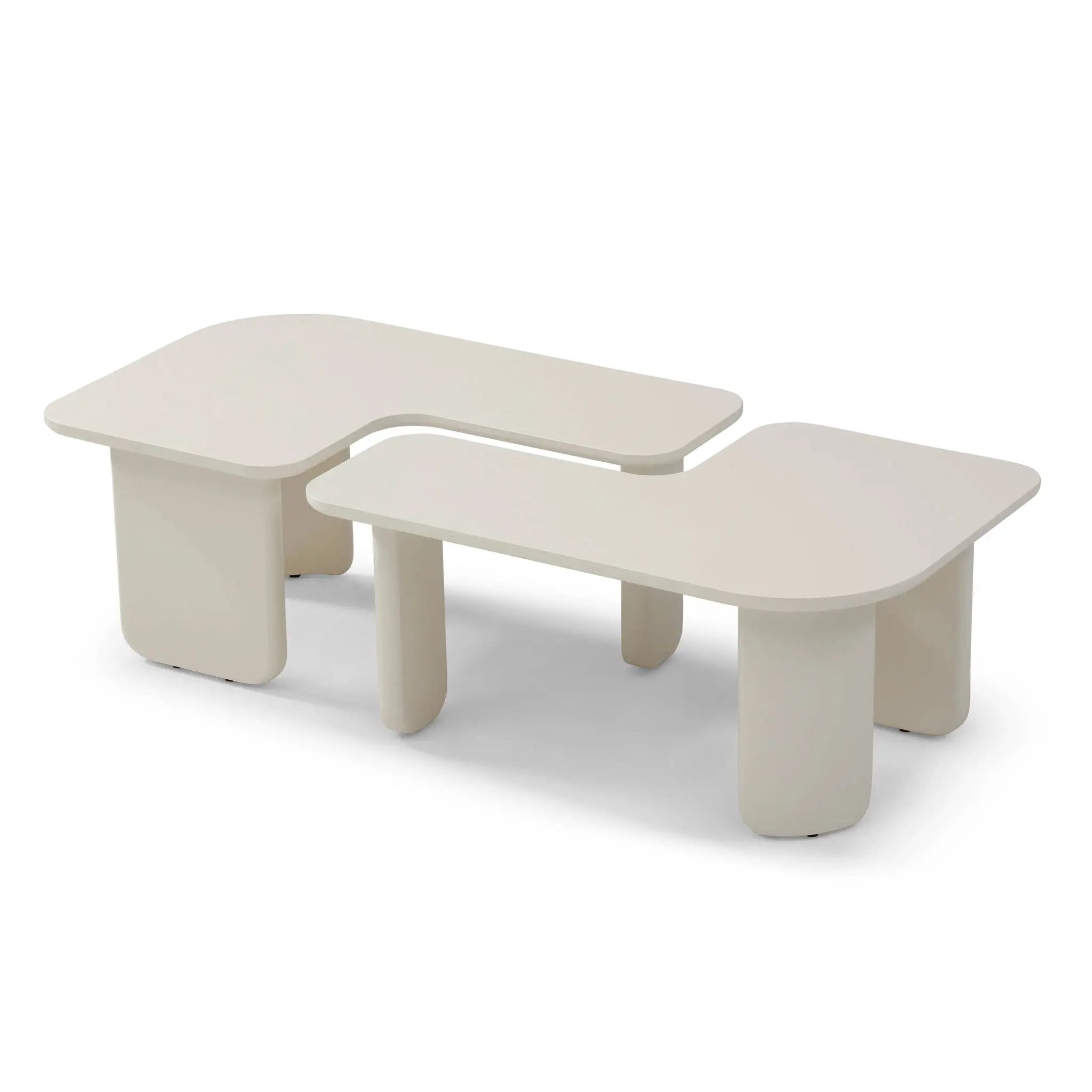 L-Shape Coffee Table For Living Room by Unique Piece Furniture