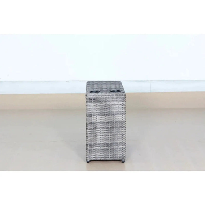 Shick Outdoor Side Table - Gray Mix by Unique Piece Furniture