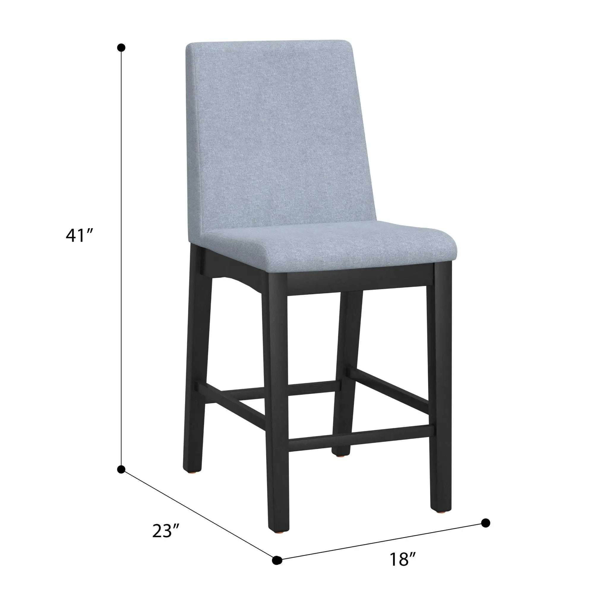 Gathering Height Stool (Set of 2) - Gray by Unique Piece Furniture