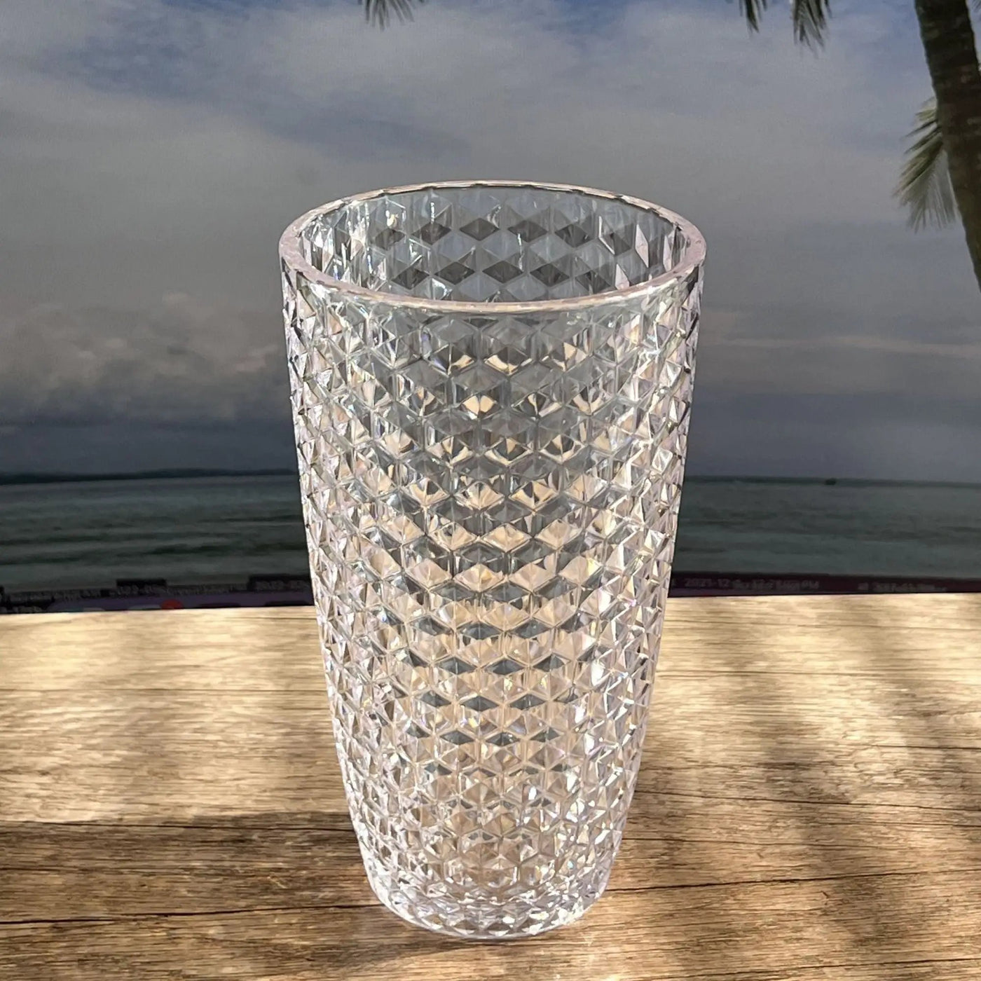 Leading Ware Diamond Cut Acrylic Drinking Glasses (Set of 4) by HouseOfZazla