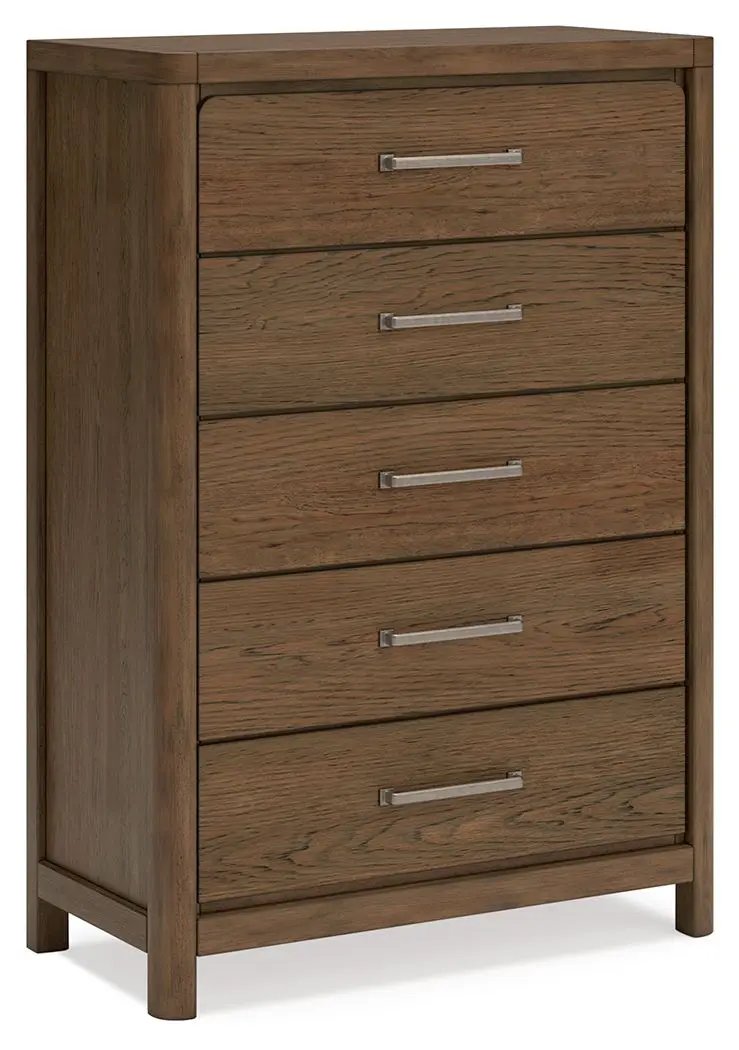Cabalynn - Five Drawer Chest - Light Brown by Unique Piece Furniture