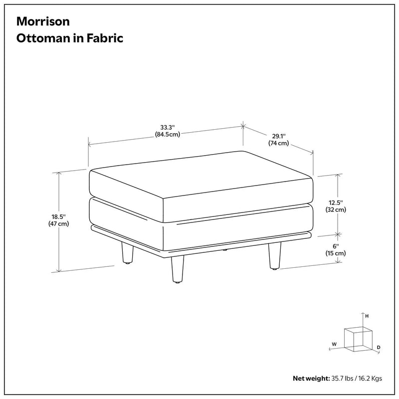 Morrison - Handcrafted Ottoman by Unique Piece Furniture