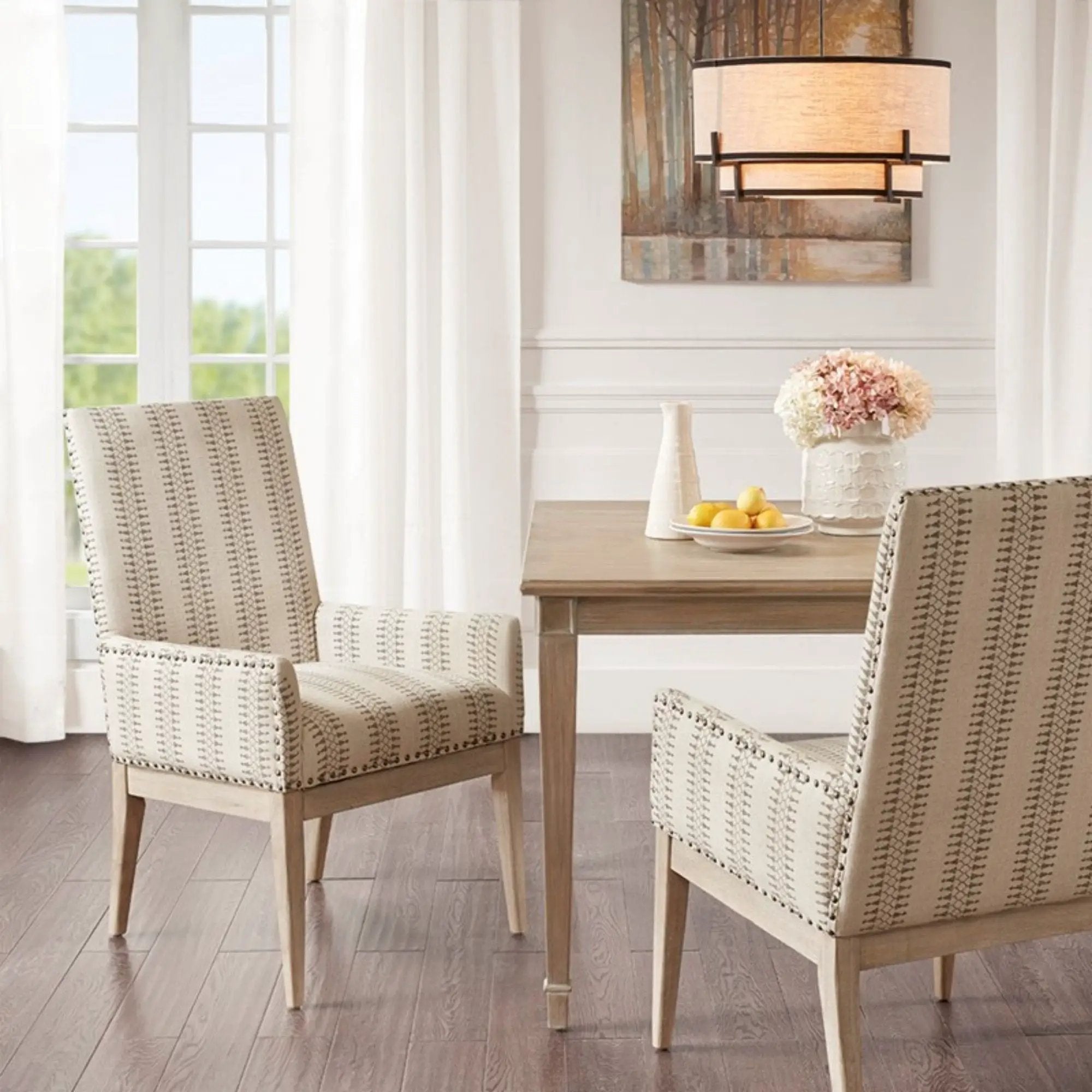Rika - High Back Dining Armchair (Set of 2) - Natural by HouseOfZazla