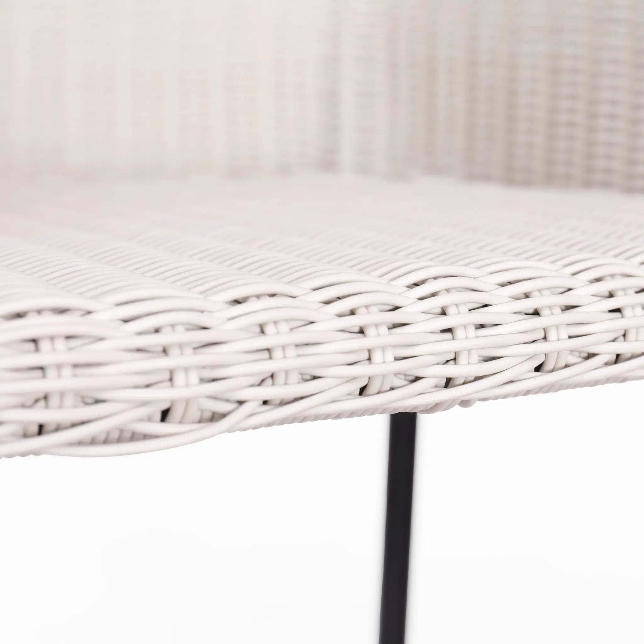 Ladd Outdoor Metal Wicker Barstool Set of 2 - Light Gray by HouseOfZazla