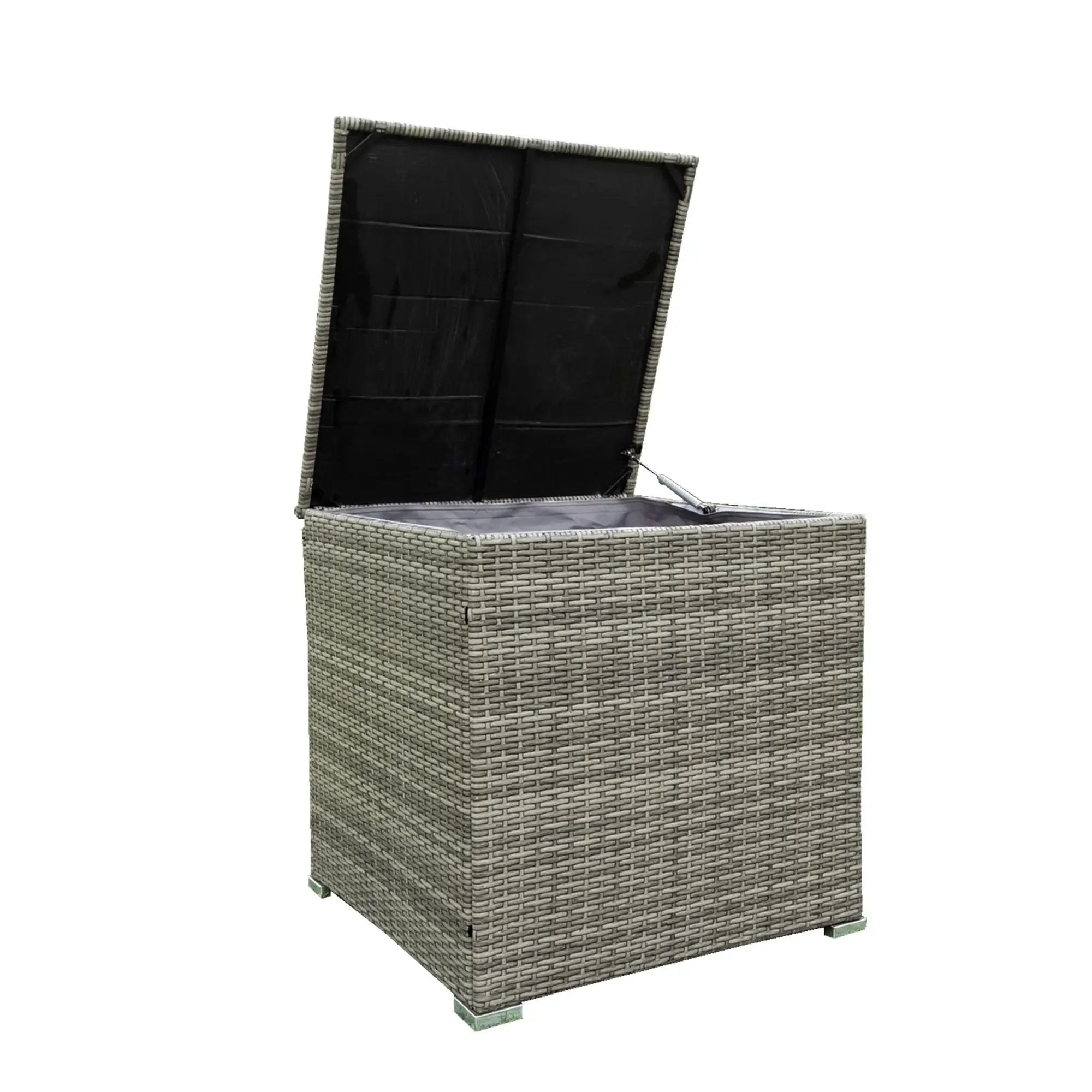 4 Piece Patio Sectional Wicker Rattan Outdoor Furniture Sofa Set With Storage Box by HouseOfZazla