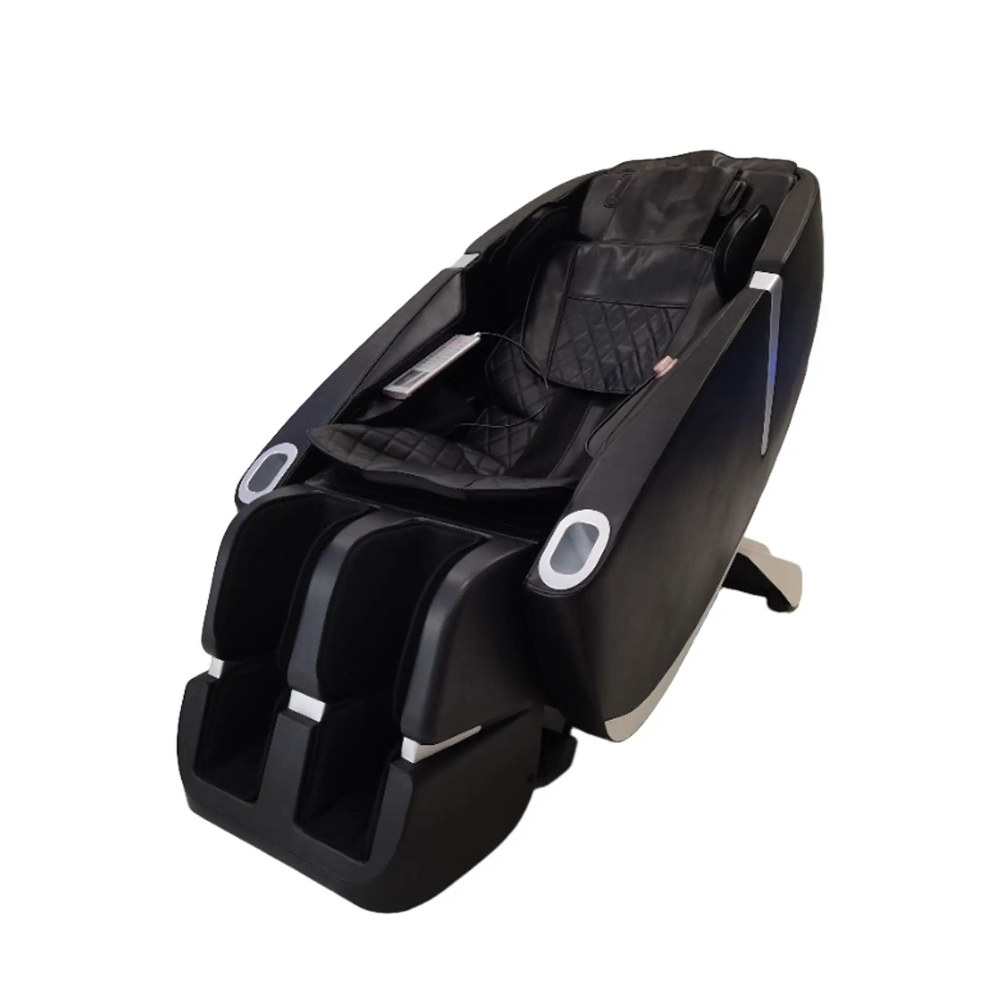 SL Type Pulley Guide, 2D Motor-Massage Manipulator-Space Saver Design, Track Sliding Zero Gravity Multifunction Massage Chair - Black by HouseOfZazla
