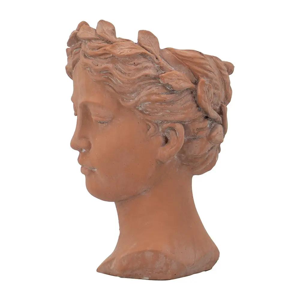 D7X11" Visage Head Bust Planter - Brown by Unique Piece Furniture