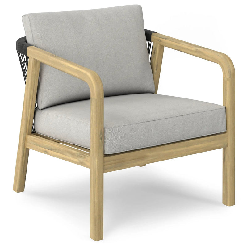 Palmetto - Outdoor Conversation Chair (Set of 2) - Stone Gray by Unique Piece Furniture