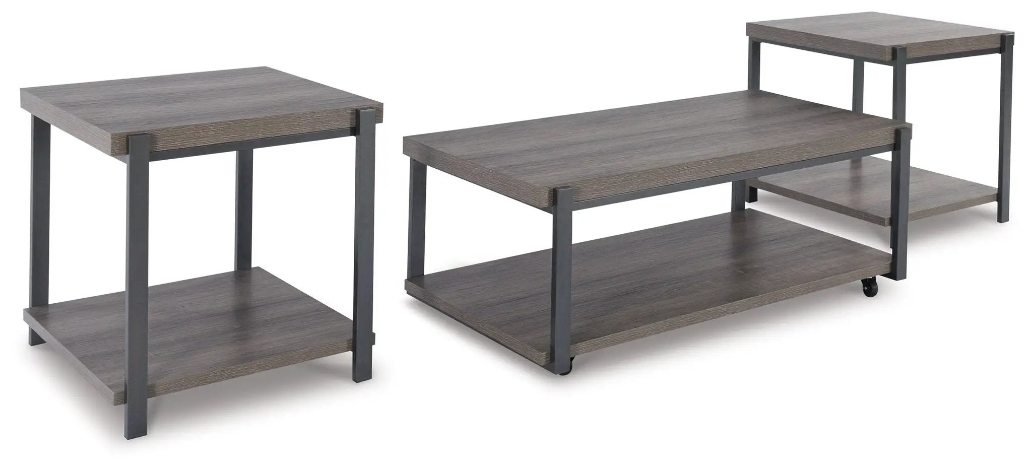 Wilmaden - Occasional Table Set (Set of 3) - Gray / Black by Unique Piece Furniture