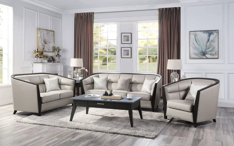 Zemocryss - Sofa With 3 Pillows - Beige Fabric by Unique Piece Furniture