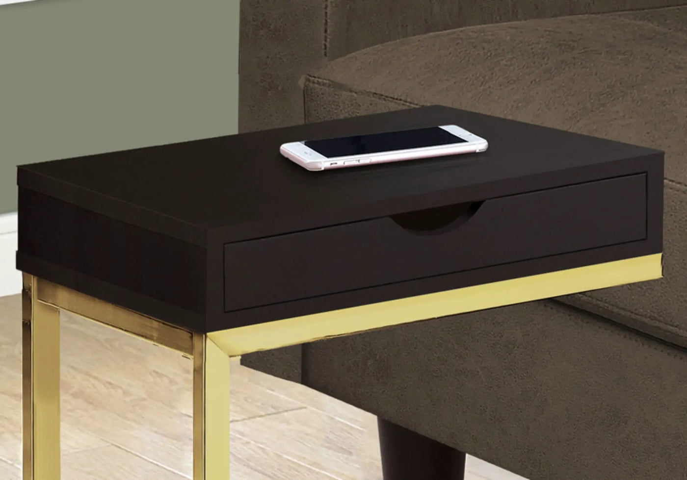 Accent Table, C - Shaped Contemporary & Modern Elegant Design by Unique Piece Furniture