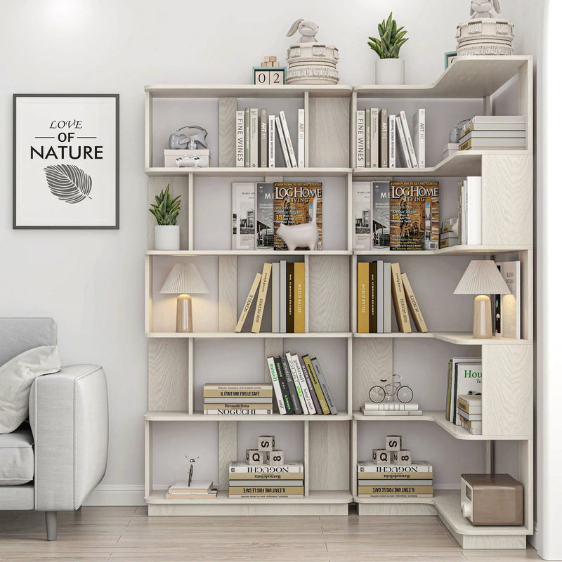 Modern 5 Tier Open Storage Bookcase by HouseOfZazla