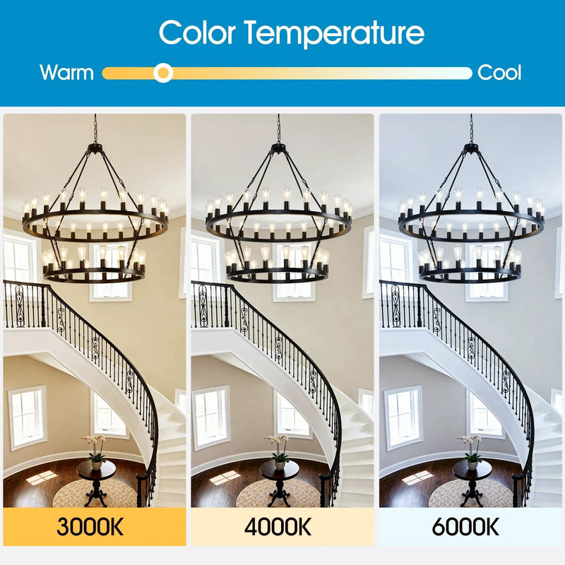 47.24 Inch Matte Black Wagon Wheel Chandelier with 36 Lights by HouseOfZazla