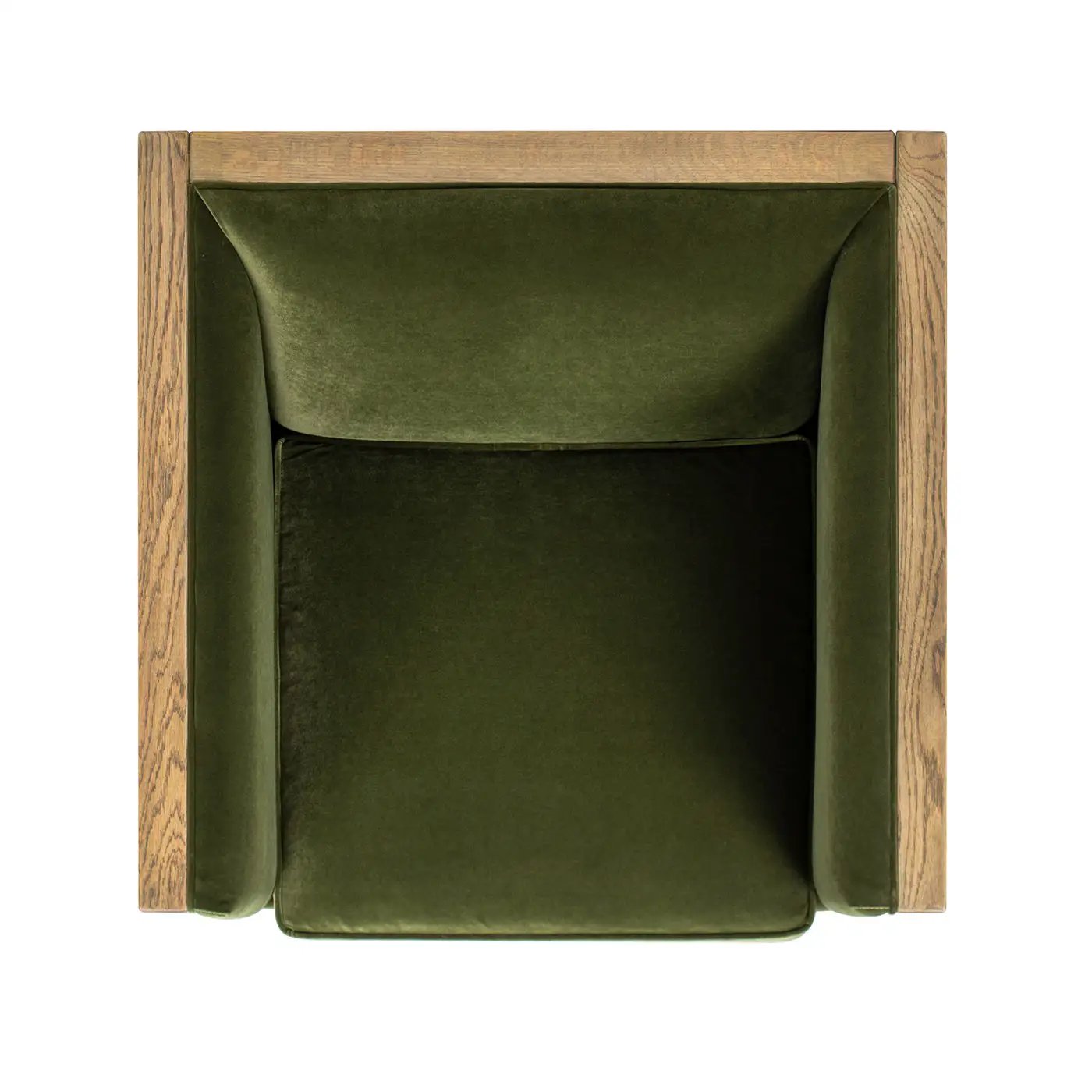 Georgia - Cane Tuxedo Armchair - Olive Green by HouseOfZazla