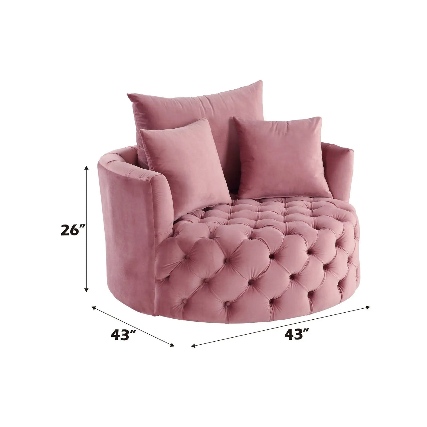 Zunyas Velvet Accent Chair With Swivel by HouseOfZazla