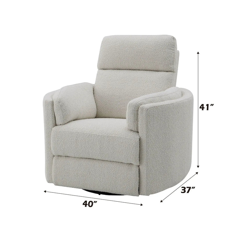 Sagen - Glider Recliner With Swivel by Unique Piece Furniture