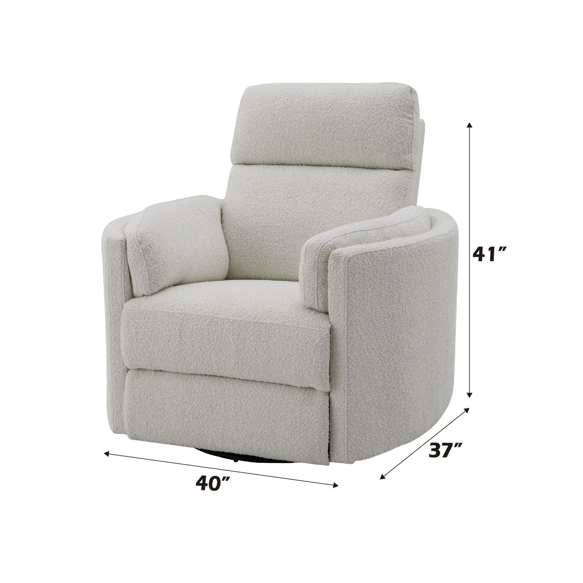 Sagen - Glider Recliner With Swivel by Unique Piece Furniture
