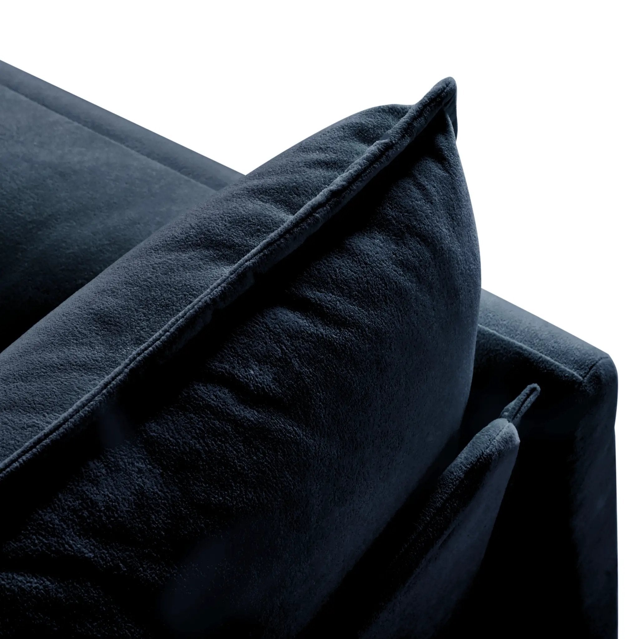 Oversized Deep Seat Sectional Sofa Modern Chenille Cloud Couch Large 3 Seater Modular Sofa with 3 Pillows by HouseOfZazla