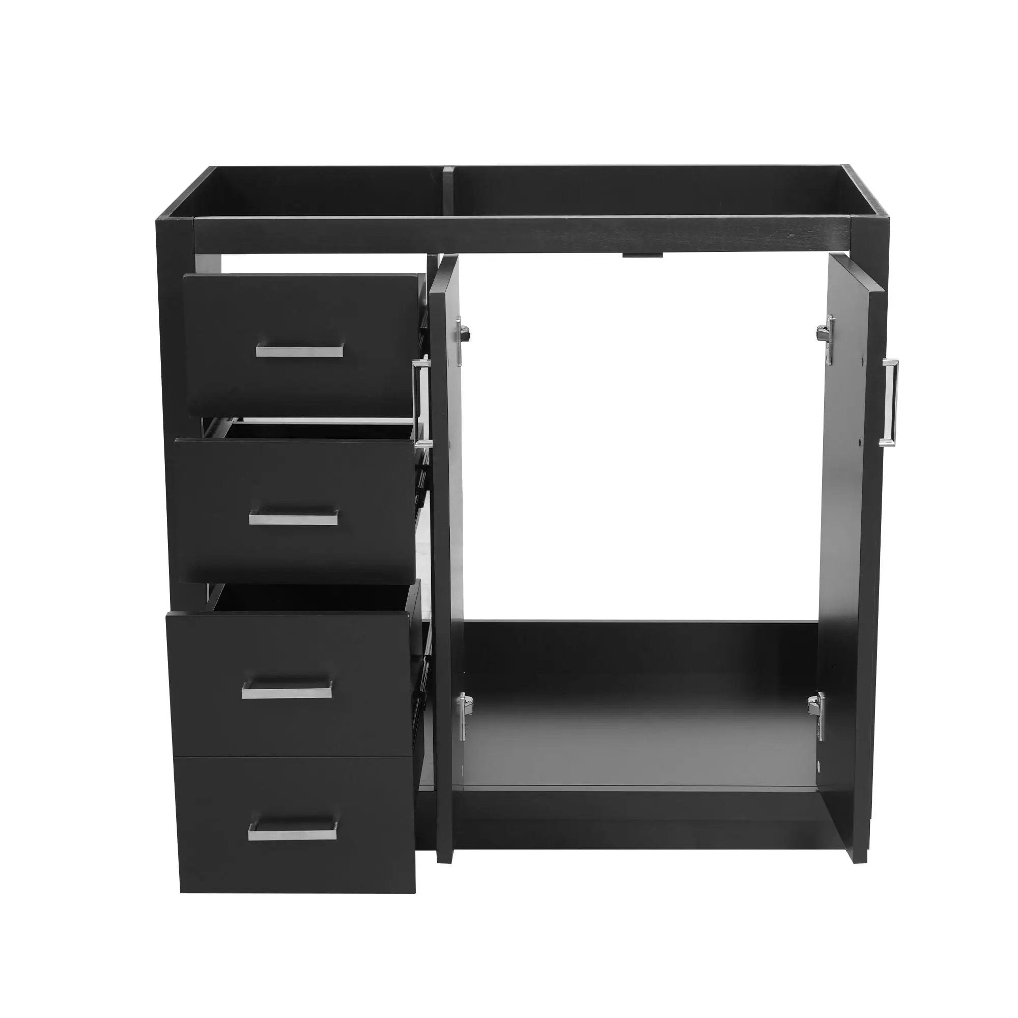 Retro Style Bathroom Vanity, 3 Drawers & Soft Closing Doors by HouseOfZazla