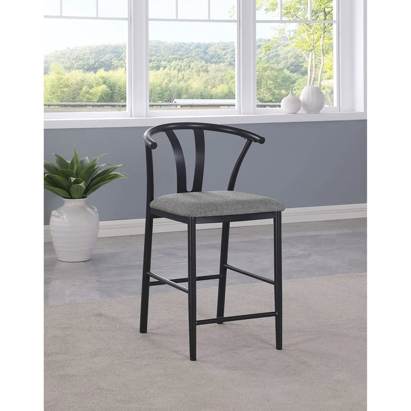 Tazman - Counter Height Dining Side Chair (Set of 2) - Gray by HouseOfZazla