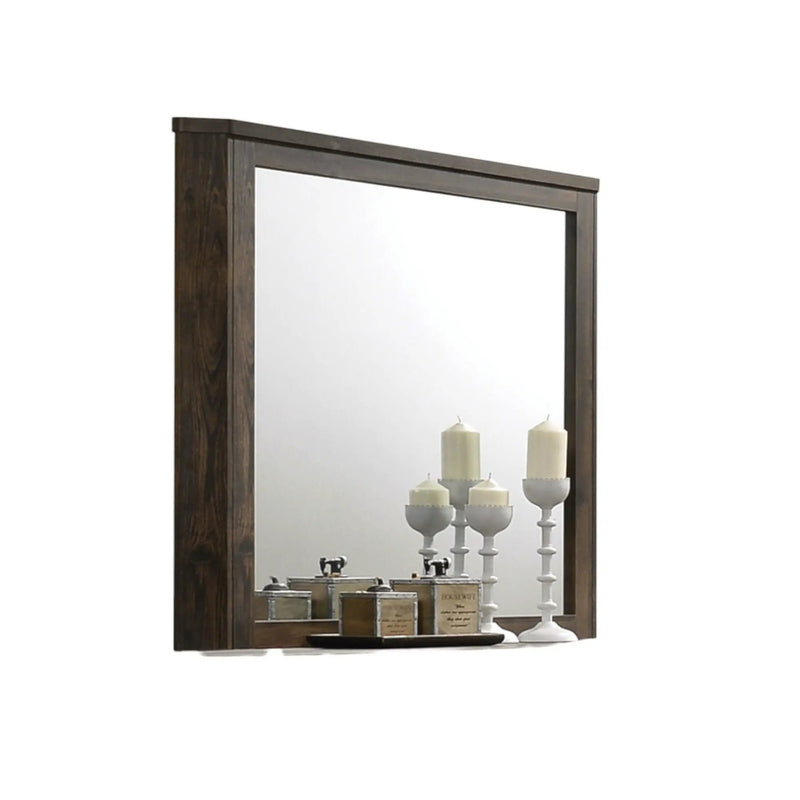 Elettra - Rustic Mirror - Walnut by Unique Piece Furniture